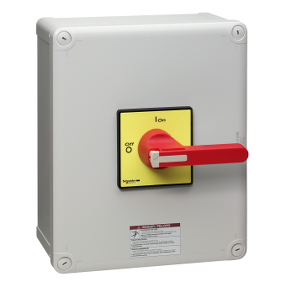 Schneider Electric Non-Fusible Disconnect Switch; 3-Pole; 100A; Enclosed; NEMA 12; Rotary; Selector Switch; UL 508